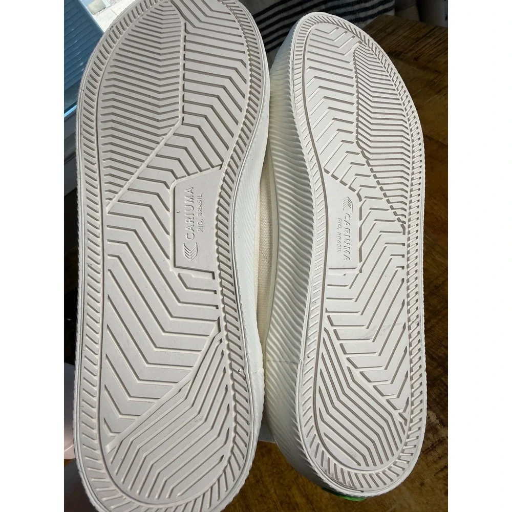 Cariuma OCA High Off-White Canvas Sneakers Mens 8.5 Womens‎ 10 XS 100303W01M